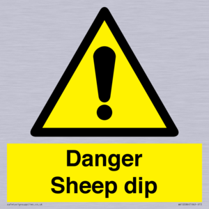 Danger Sheep dip